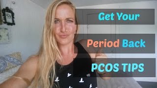 PCOS Amenorrhea How I Got My Period Back TIPS ampTricks [upl. by Zeralda]