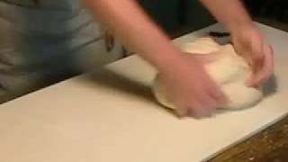 Hand kneading bread dough [upl. by Engeddi]