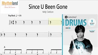 Drum score for beginners  Learn To Play Since U Been Gone On Drums  Rockschool Grade 2 2024 [upl. by Kohsa]