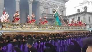 Semana Santa Procession  Parque Central Xela [upl. by Yrtua]