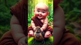 Little baby so cute 🥰🥰🥰 Monk status video cutebaby monkvideo cutemonk status monkstory shivi [upl. by Aicnarf]