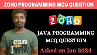 Zoho Java Programming MCQ Question  Zoho Questions 2024  BiNaRiEs [upl. by Weikert]