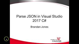 Read amp Parse JSON into objects in C Visual Studio 2017 [upl. by Digirb]