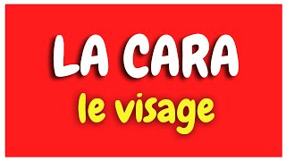 Vocabulaire Espagnol Le visage La cara apprendre lespagnol HD [upl. by Piwowar]