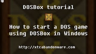 DOSBox Tutorial Easy step by step tutorial on how to start a DOS game [upl. by Em626]