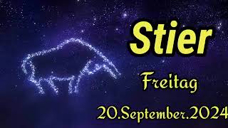 Horoskop Stier heute Freitag 20 September 2024 [upl. by Pacifica]