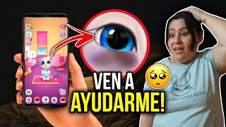 NIÑA DIABOLICA EN LOS OJOS DE TALKING ANGELA 😱 CAPTAMOS SU IMAGEN REAL TERRORIFICO😱Lupisgamer [upl. by Yerg]