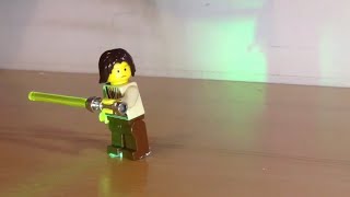 Lego Lightsaber Duel  Lego Star Wars Stop Motion Remastered [upl. by Einahpit702]