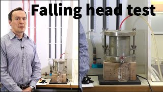 Falling Head Permeability Test  Procedure and Data Analysis education engineering science [upl. by Gayelord752]