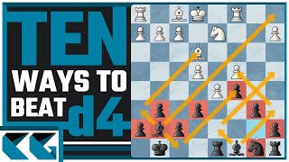 Top 10 Chess Openings for Black Against d4 [upl. by Ainet130]