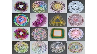 The Ultimate Spirograph Compilation 16 Stunning Designs in One Epic Video ｜by HY [upl. by Suaeddaht]