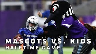 Mascots vs Kids Halftime Game  Minnesota Vikings [upl. by Jamesy47]