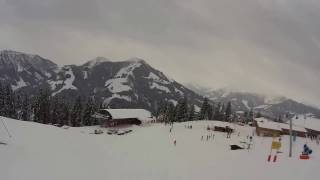 Skiwelt  Brixen im Thale Piste 4 Poldanger Abfahrt [upl. by Akenit]