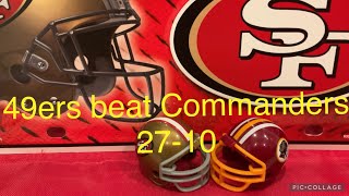 49ers Beat Commanders 2710 [upl. by Gardie]