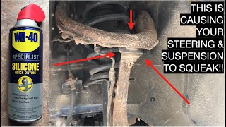 Fix your Squeaky Creaky Steering and Suspension Fast amp Easy [upl. by Avehs]