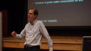 Arjen Hoekstra Seminar quotWater Footprint Assessment An Evolving Research Fieldquot [upl. by Krum]