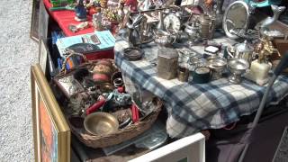 Mercatino Conca dOro Antiques Collectible Vintage Market in Rome [upl. by Inatsed100]