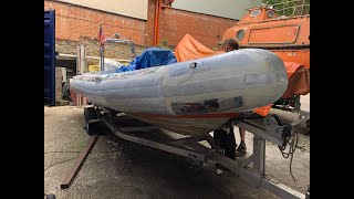 Part 2  Painting our RIB with Polymarine Flexithane Hypalon Paint [upl. by Laekcim906]