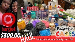 Family of 10’s 300 Target Haul for a month or so worth of toiletries target TargetHaul [upl. by Lainey51]