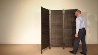 3Panel Folding Wicker Partition by Versare [upl. by Adnalro]