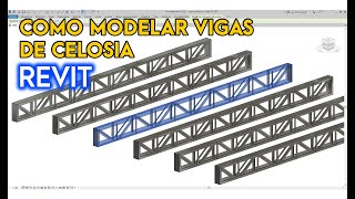 Cómo modelar viga de celosía en REVIT [upl. by Araik]