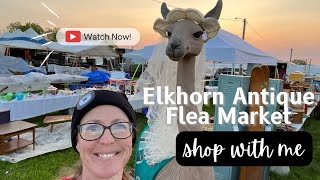 Shop with me  Elkhorn Antique Flea Market [upl. by Eelegna]