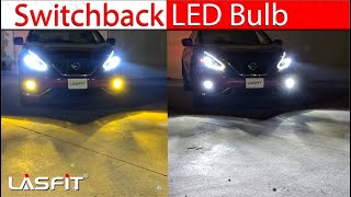 How does Switchback LED Fog Light Bulb work  DualColor White and Yellow [upl. by Angi]