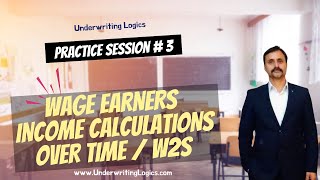 Wage Earner Income Calculation Tutorial Session 3 [upl. by Asert]