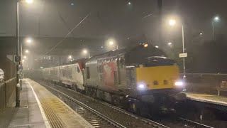 37608 storms through Stowmarket with 745101 in tow [upl. by Ahsiemac]