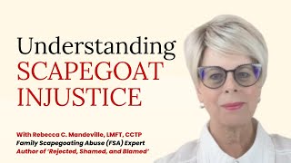 Scapegoat Injustice Understanding the Pain of Family Scapegoating Abuse FSA scapegoat cptsd [upl. by Yetah]