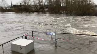 Hoogwater bij Stuw Doesburg [upl. by Nnaitsirk]