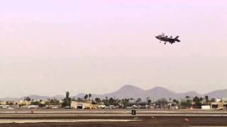 Marine Corps F35B Conducts First Vertical Landing [upl. by Adlay510]