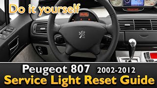 Peugeot 807 Service Light Reset [upl. by Nednarb]