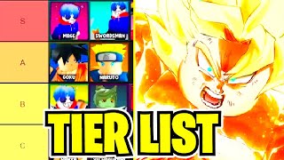 SHONEN SMASH BEST TO WORST UNITS TIER LIST ROBLOX [upl. by Caralie]