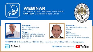 Webinar  Lo esencial en dispepsia funcional  Capítulo Gast clínica [upl. by Alhsa978]