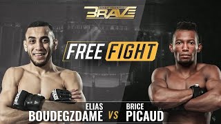 FREE MMA Fight  Elias Boudegzdame vs Brice Picaud  BRAVE CF 52 [upl. by Nessie]