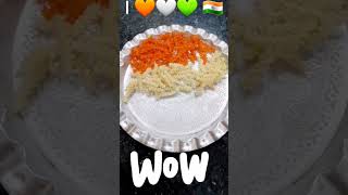 Tri Color Pasta Recipe Republic Day 2024 shorts [upl. by Alecram]