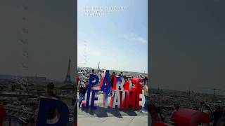 Paris France Galeries Lafayette Rooftop theexplorer travel eiffeltower paristours [upl. by Ltsyrk475]