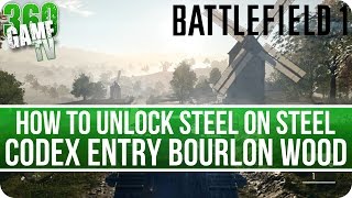 Battlefield 1 Bourlon Wood  How to unlock Codex Entry in Steel on Steel Dont damage the tank [upl. by Thun749]