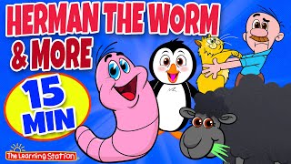 Herman the Worm amp More ♫ Brain Breaks ♫ Action Songs for Kids ♫ Kids Songs by The Learning Station [upl. by Horwath]