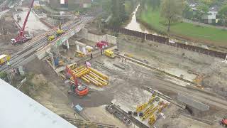 Timelapse  tunnel inschuiven in Apeldoorn [upl. by Eillod743]