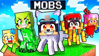 Surviving ONE CHUNK But Were MOBS With MY CRAZY FAN GIRLS [upl. by Neitsabes]