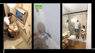 🚿💫 TRANSFORMACIÓN de un BAÑO Pequeño y Antiguo 🛁✨  Reforma Completa Paso a Paso 🔨🧼 [upl. by Corey513]