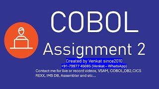 COBOL Assignment2 [upl. by Jemma781]