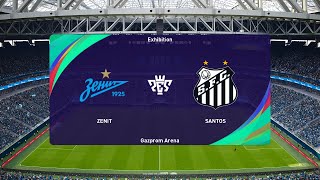 Zenit St Petersburg vs Santos 13022024 Club Friendlies PES 2021 [upl. by Egiedan752]