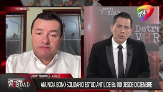 🔴Alcalde anuncia pago del Bono Solidario Estudiantil de Bs 100 a partir de diciembre [upl. by Ahsinac]