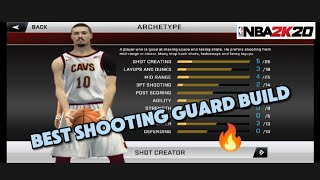 BEST SHOOTING GUARD BUILD ON NBA 2K20 MOBILE [upl. by Aihseyn]