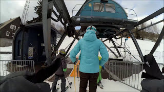 Szpindlerowy Młyn  Spindleruv Mlyn  skiing Labska [upl. by Yssim]