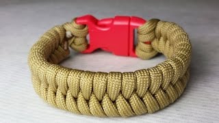 How to make a Fishtail Paracord Bracelet by ParacordKnots [upl. by Seys]