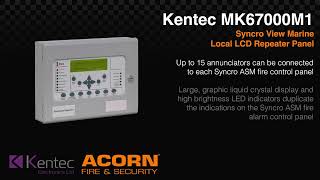 Kentec MK67000M1 Syncro View Marine Local LCD Repeater Panel [upl. by Imas549]